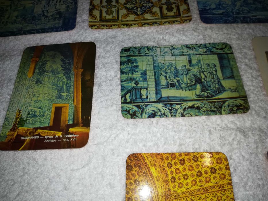 azulejos da cidade de guimarães (9 calendários) coleção 1985