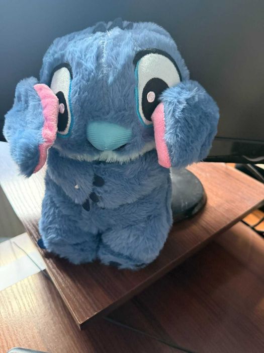 М’яка іграшка стіч (stitch) нічник, дихає, світиться, колискова