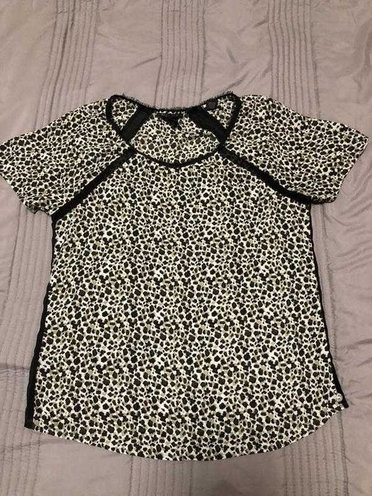 Женская леопардовая футболка Maison Scotch