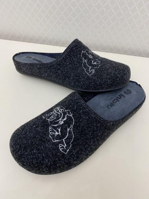 Чоловічі капці повстяні Inblu,сірий та графіт. 40-46 розмір у розмір.