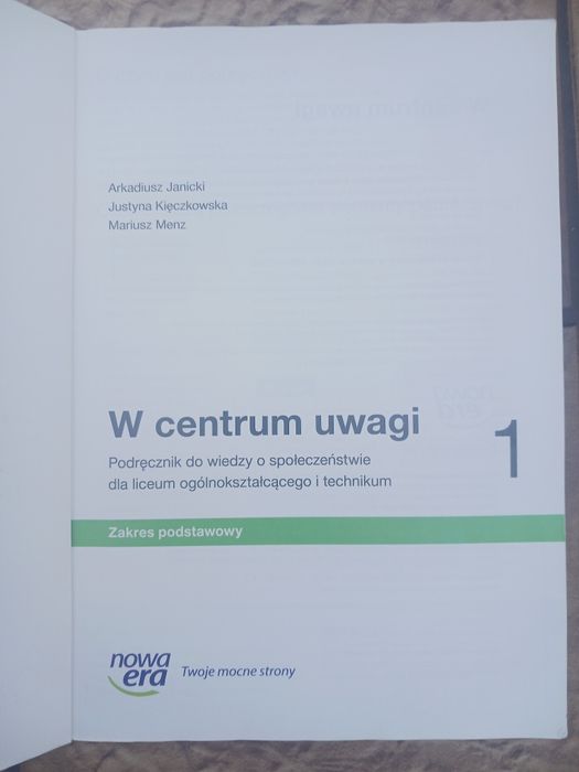 W centrum uwagi 1 zakres podstawowy