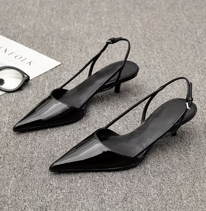 Жіночі туфлі kitten heels на низькому каблуку
