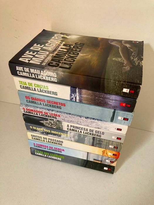 9 Livros de Camilla Läckberg (edições de bolso) (ctt registado incluido)