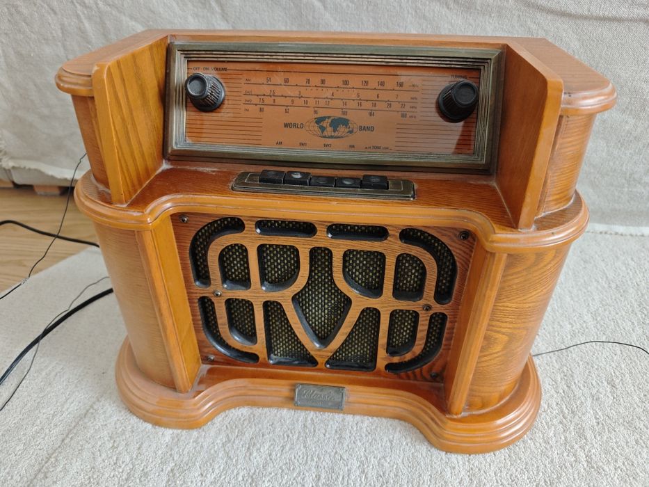 Stare radio retro sprawne plus odtwarzanie kaset