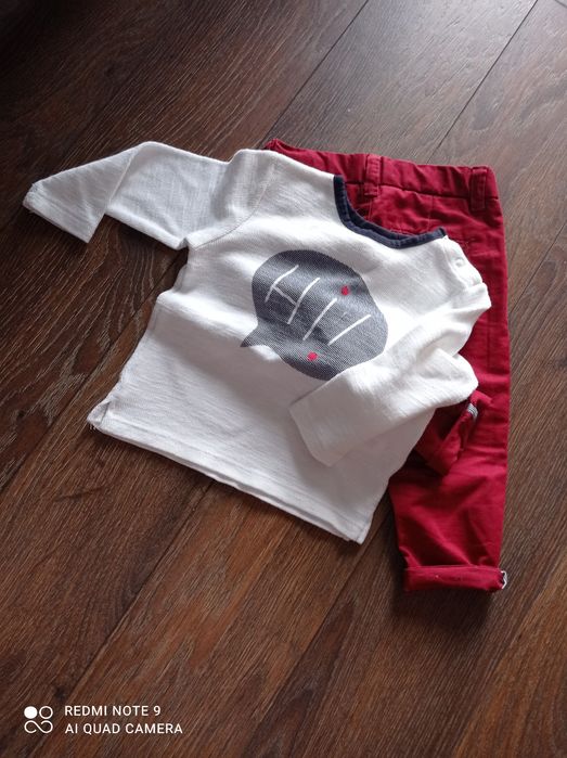 Komplet spodnie bluzka Reserved 80