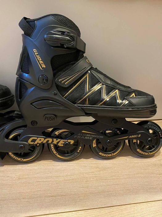 Rolki regulowane Croxer Glider Gold 42-45 Abec-9 90mm Chorzów • OLX.pl