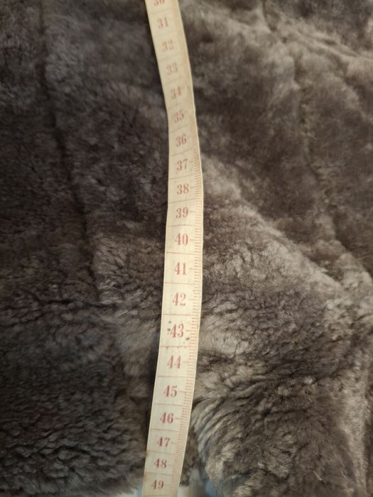 Шуба мутонова,  срібляста