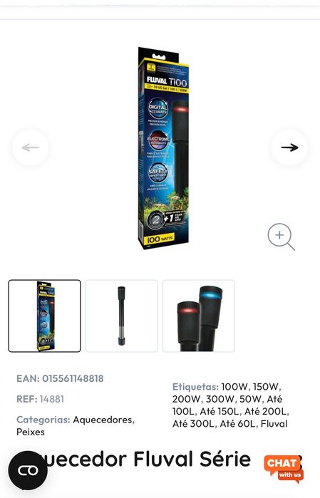 Termostato Fluval 100w