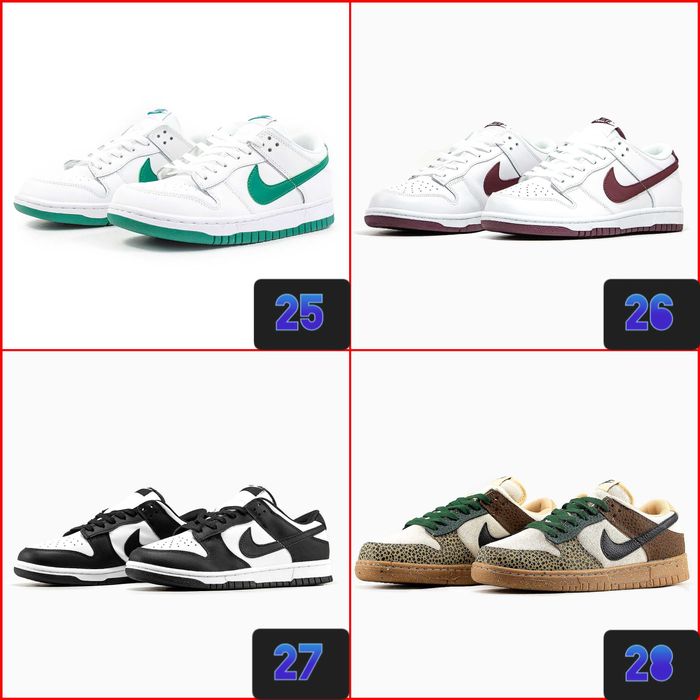 ЯСКРАВІ Кросівки Nike SB Dunk Low в трендових кольорах | Розміри 36-45