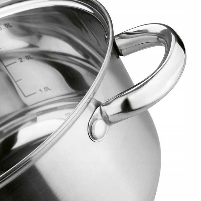 Komplet Garnków Rondel Stalowe Indukcja 8 El 20/16/14/12cm