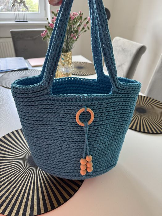 Torebka hand made Premium turkusowa