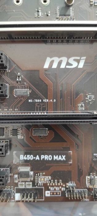 Placa-mãe Motherboard MSI B450-A PRO MAX PARA PEÇAS