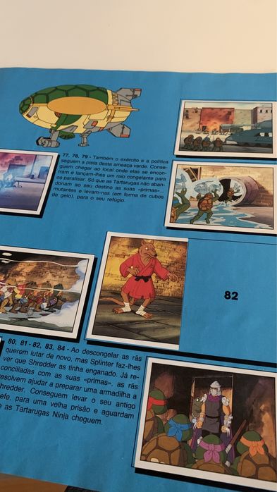 Caderneta panini - tartarugas ninja 1990