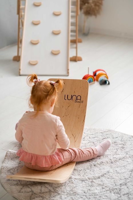 Рокерборд Лак|Балансир|Тренажер для рівноваги|Дерево|Подарунок