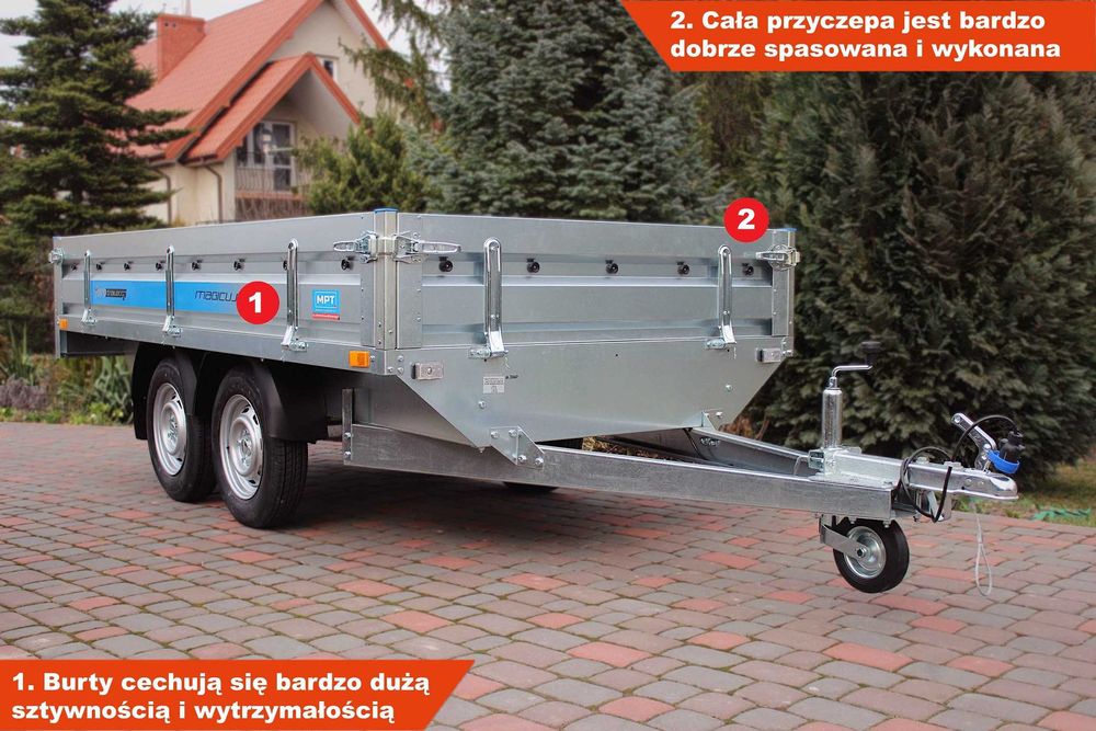 Przyczepa lekka 3x1,5 koła pod spodem Faro Magicus Transporter Knott