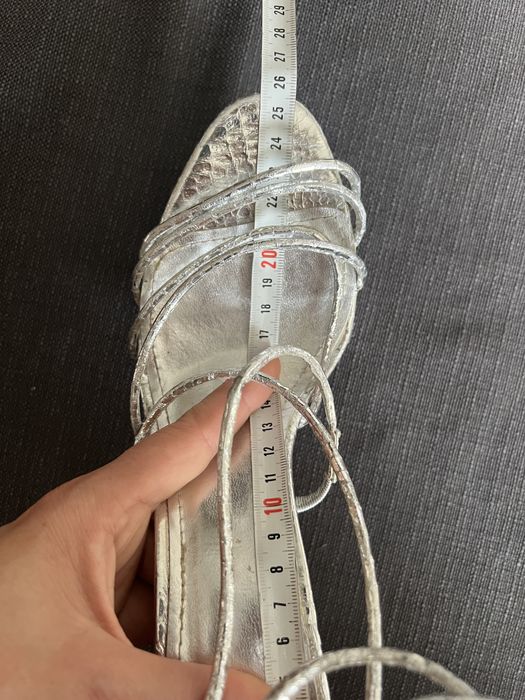 Srebrne sandałki 40 rozm DeeZee.