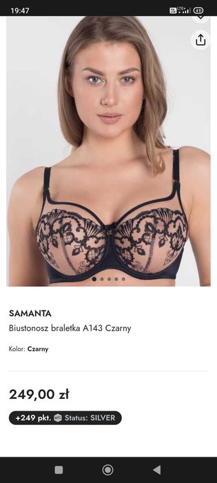 Biustonosz Samanta Perla A143; rozmiar 70D