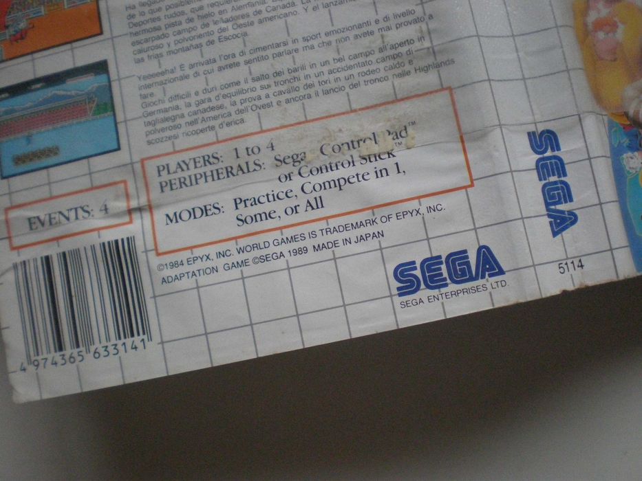 Sega Master System - Vigilante + World Games