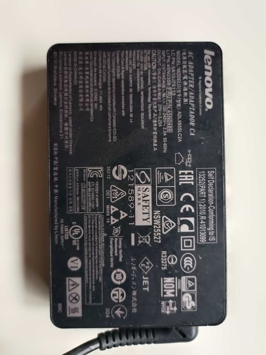 Oryginalny Zasilacz Lenovo 65W ADLX65SLC2A Slimtip