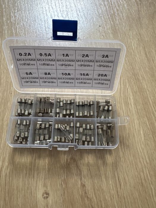 Kit de Fusivel de vidro 100 peças