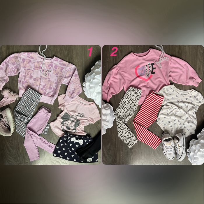 Комплекти одягу р. 104 см/4 р світшот футболка спідниця Disney Zara лосини