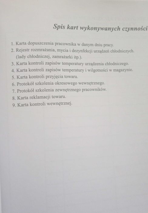 Haccap wzorcowa dokumentacja