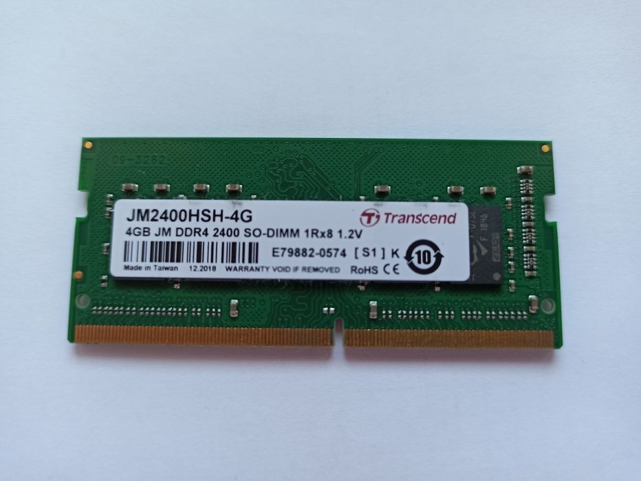 Модуль пам'яті Б/У Transcend DDR4 4GB 2400MHz (JM2400HSH-4G)