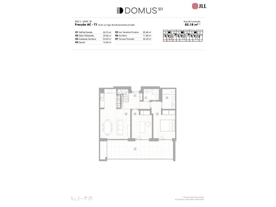Apartamento T1+1 Duplex com estacionamento, no DOMUS, Lagos, Algarve