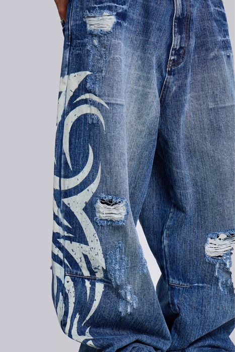 Jaded London Light Wash Blade XL 26-36 Colossus Jeans