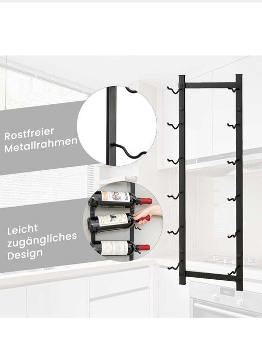 Stojak na wino na 6 butelek