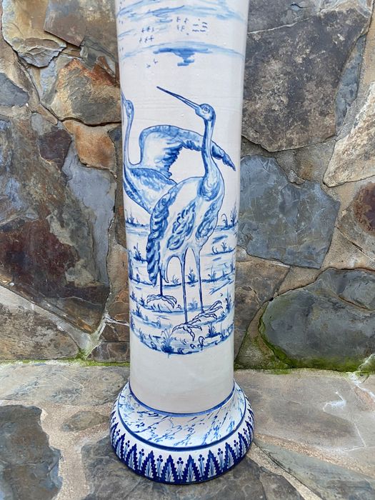 Coluna Fábrica Cerâmica Viúva Lamego 80 cm Lisboa Séc XIX