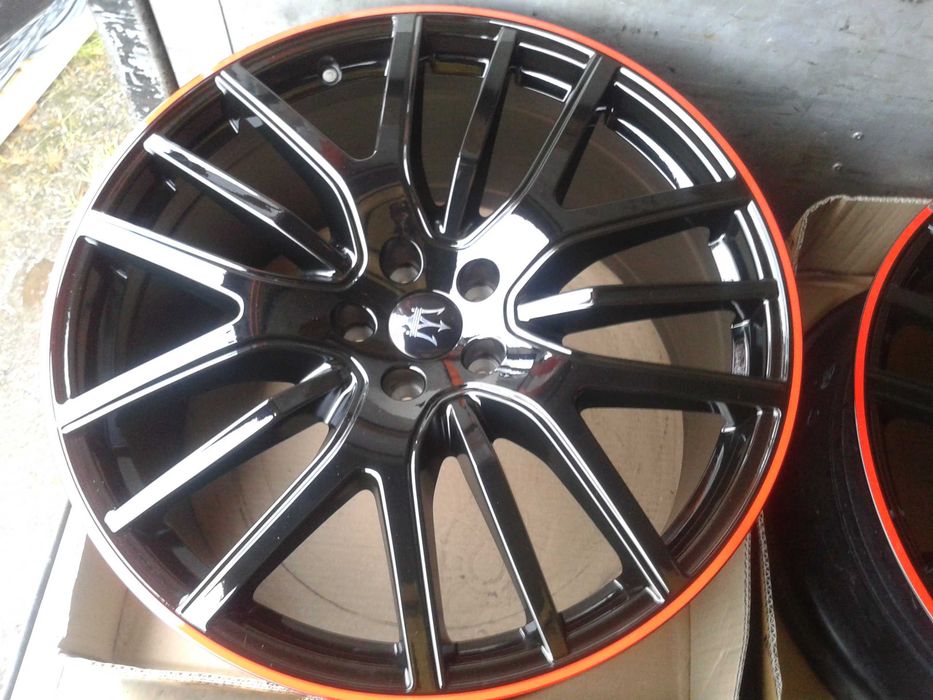 oryginalne r21 felgi nowe 5x114,3 mielec maserati levante gts red ring przod tyl 9j 10,5j 21cali hyundai kia lexus toyota custom german style honda