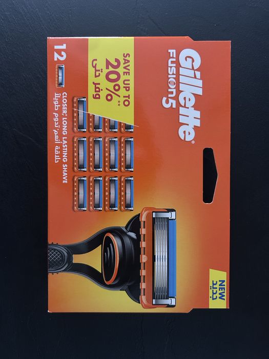 Gillette fusion 5, wymienne ostrza 12szt, wklady do maszynek