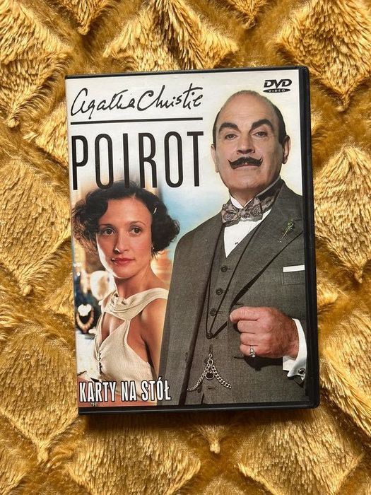 Agatha Christie Poirot tajemnica błękitnego ekspresu karty na stół dvd