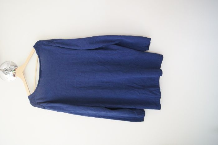 ciemnoniebieski granatowy sweterek oversize 48 50 XXXXL duży rozmiar