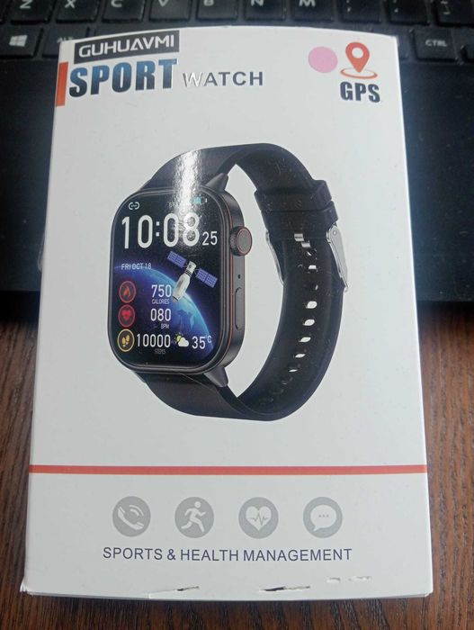 Smartwatch Guhuavmi QX17 – 3 Pulseiras Incluídas (Rosa, Couro e Dourada)
