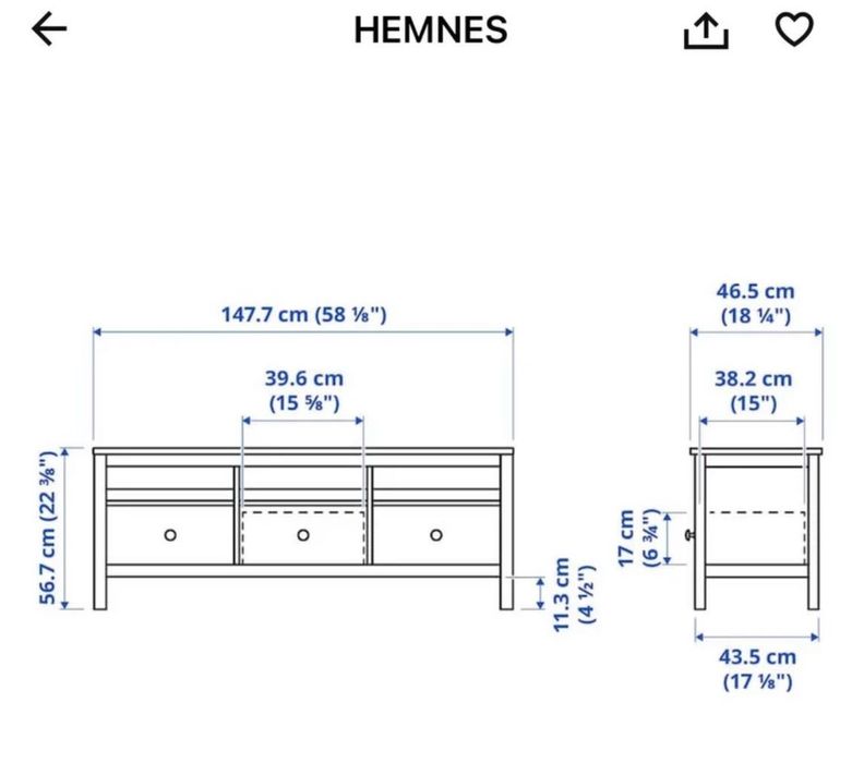 Móvel de TV - Hermnes Ikea - Preto.
