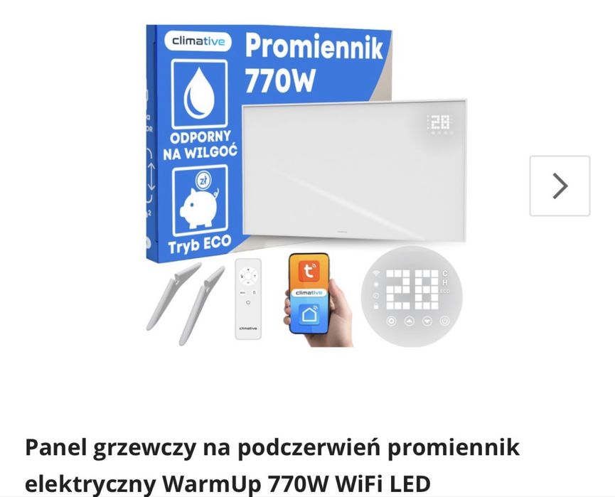 Panel grzewczy na podczerwien 120x60 cm