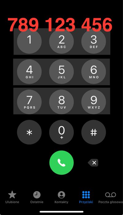 789_123_456 Sprzedam Numer telefonu komórkowego 789x123x456