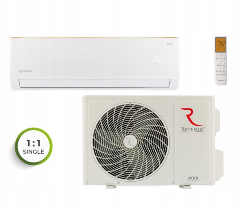 Klimatyzacja Rotenso Roni 2,6kw 3,5KW ,Wifi, funkcja grzania.