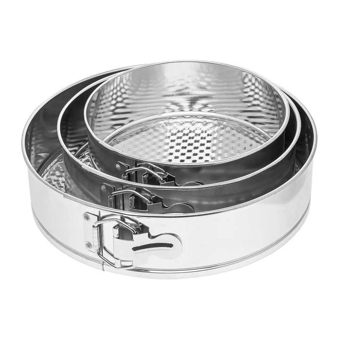 Набор разъемных  форм для выпечки из 3 штук пищевая жесть