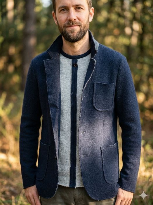 Gianni luppo піджак, блейзер вовняний, m.италия