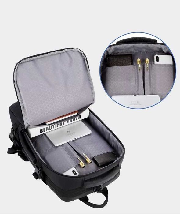 Рюкзак-валіза Norden 1880 Чорний Міський чоловічий з розширенням