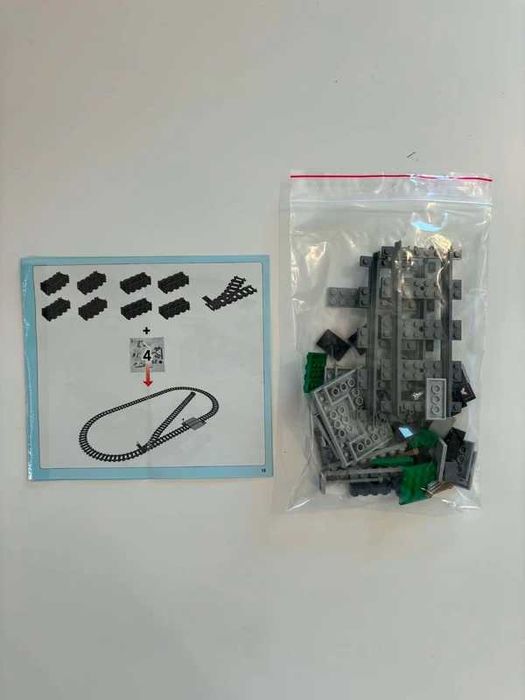 LEGO City – Przejazd kolejowy i zakończenia torów z zestawu 60198 | Stan bardzo dobry | Wysyłka 24h