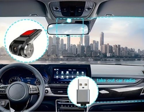 720Р НD авто DVRрегистратор зADAS
G-сенсором, живлення через USВ, запи