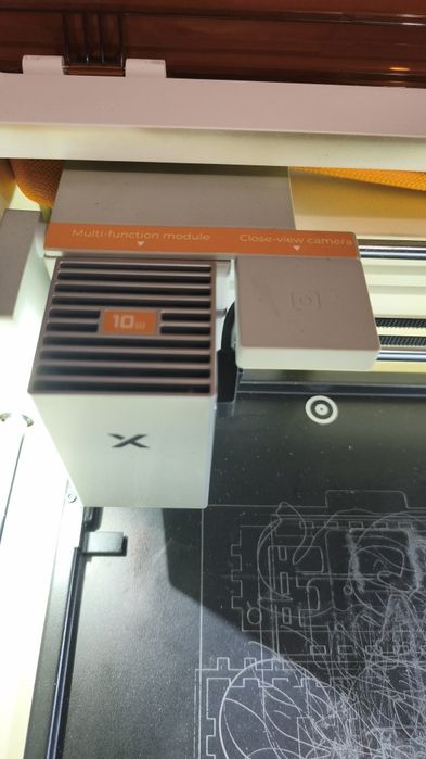 Xtool M2 com pacote de corte e impressão em cores /potência do laser de 10w