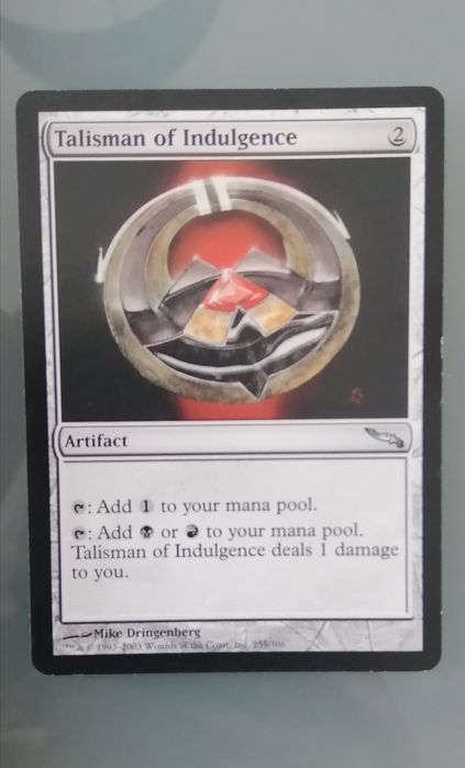 Talisman of Indulgence - Magic the Gathering
