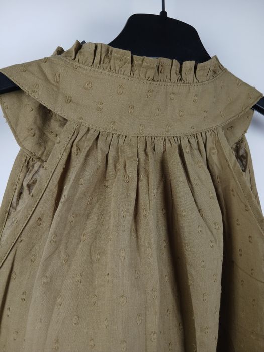Bluzka Next khaki falbanka struktura luźna boho rozmiar L 40 hit