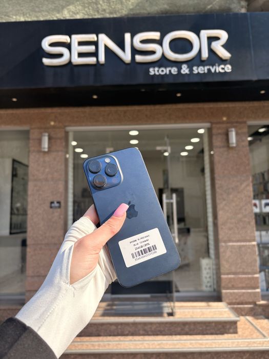 iPhone 15 pro max blue titanium 256 gb