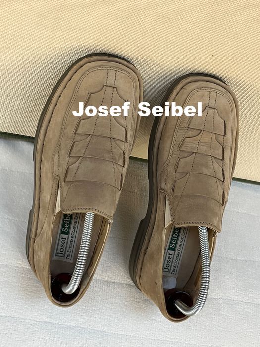 Josef Seibel męskie skórzane mokasyny nubuk